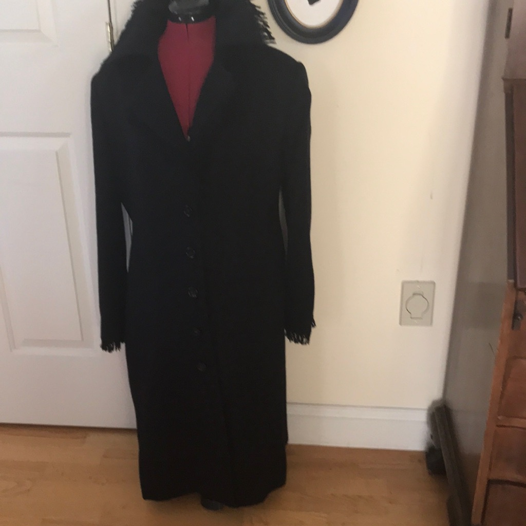Luxurious 75% Alpaca25% Black Merino Wool Size10 Nwot Vintage Unused Condition